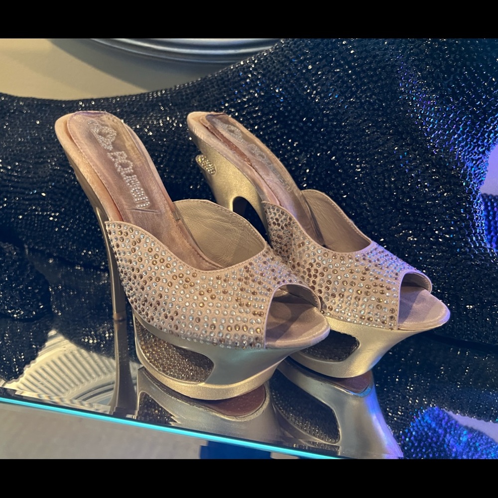 Sexy Bejeweled Heels Size 38